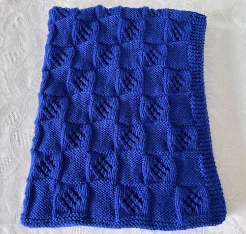 New hand knitted royal blue - new,