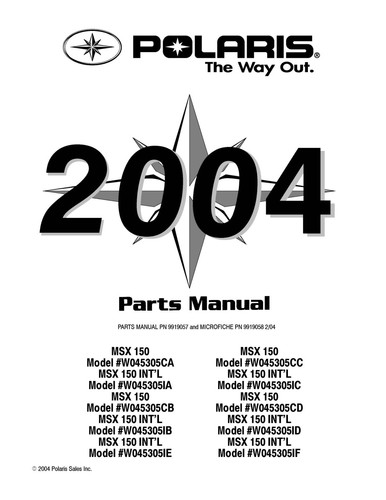Polaris watercraft parts