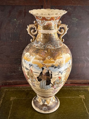 Japanese satsuma vase - vase, hand