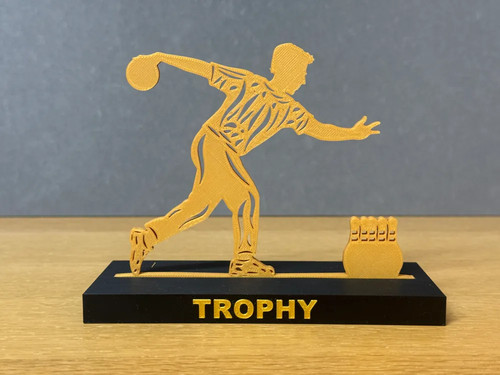 Bowling trophy personalisable - bowling,