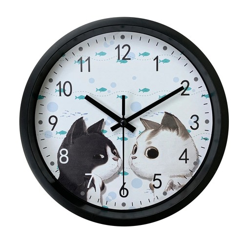 8inch cute black white cat - white,