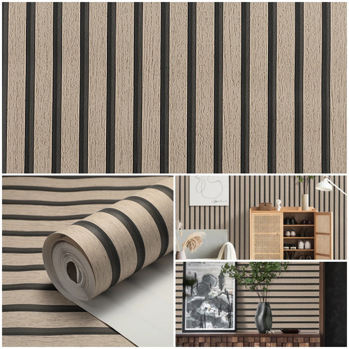 Brown oak wooden slat - brown,