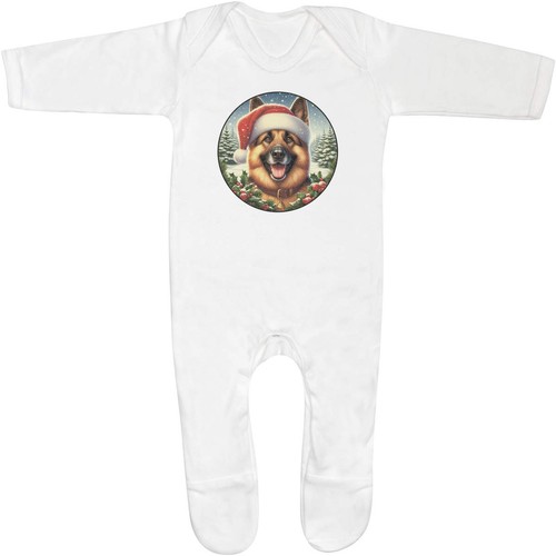 German shepherd santa hat - shepherd,