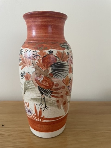 Japanese kutani vase 15cm - vase,