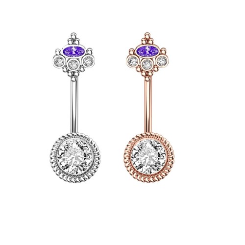 Belly bars button piercing - button,