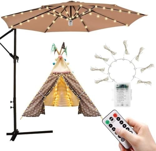 Parasol lights patio - patio, umbrella