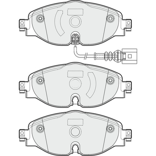 Brake pads set for - set,