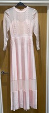 NEW TED BAKER ONE OF A FEW LIMITED COLLECTION PALE PINK MAXI DRESS AVIIA Uk 6