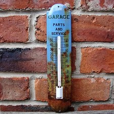  GARAGE ENAMEL THERMOMETER