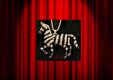 Necklace/Pendant 3D”Horse”7x6 cm. vintage style Crystal Charm Bracelet Pin Bib 