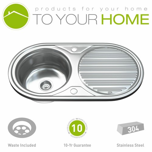 Stainless steel kitchen sink - stainless,