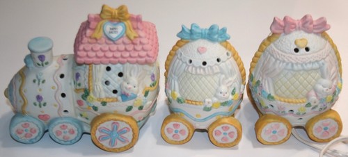 Porcelain easter bunny egg - porcelain,