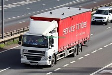 6x4 Truck Photo HN63 XUR Daf Service Timber