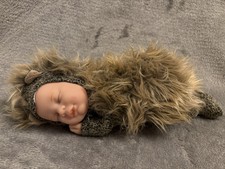 Anne Geddes Sleeping Baby Hedgehog Plush Bean Doll 2011