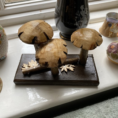Rustic wooden mushroom sets - mushroom,