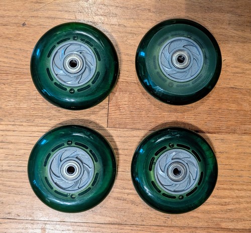 Green scooter wheels with - wheels,