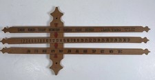 Perpetual Slider Calendar Wooden Vintage Tear fund - Christian Aid 