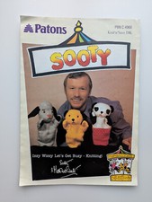Patons Sooty sue & sweep puppets knitting pattern original