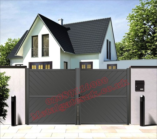 Aluminium driveway gates - aluminium,