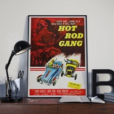 Vintage Hot Rod Gang  Film  Poster Print Picture A3 A4 B-Movie Poster