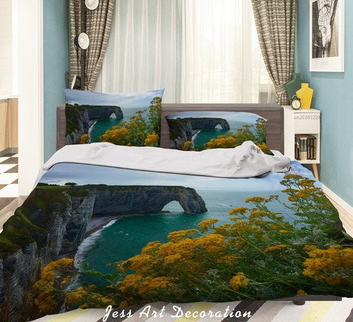 Seaside arch rock landscape - 3d,