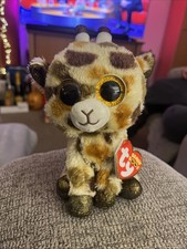 BNWT Ty Beanie Boos Stilts Giraffe 6" Brown New Tagged