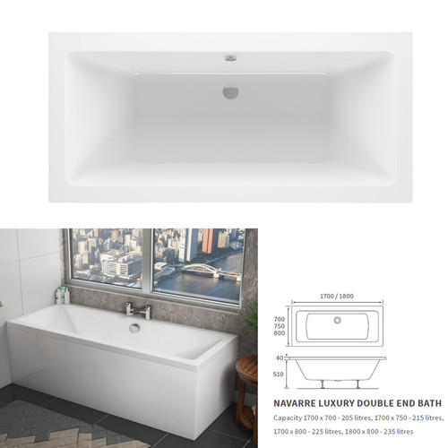 Double ended bath - bath, tub