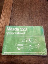 MAZDA 323 1980 DRIVERS HANDBOOK OWNERS MANUAL 8209-21-80j ORIGINAL