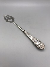 ART NOUVEAU STERLING SILVER HANDLED TOASTING FORK, CRISFORD & NORRIS, B'HAM 1898