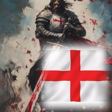 5ft x 3ft England Flag | St George Day UK Large English Football Sports Support
