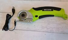 Electric Scissors Cordless Rotary Cutter PVC Leather for Crafts Sewing Cardboard