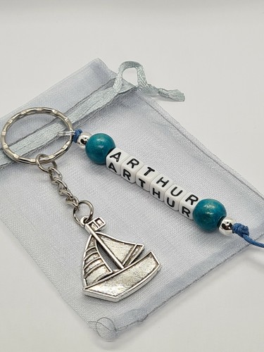 Personalised boat keyring