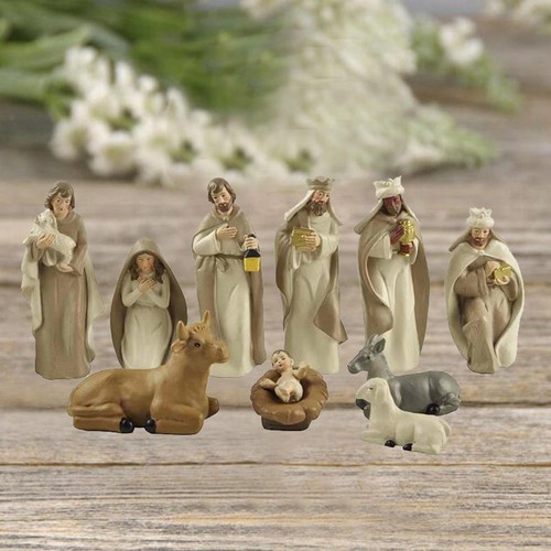 Resin nativity figurine set - figurine,