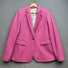 JOULES Tweed Jacket UK 10 Pink