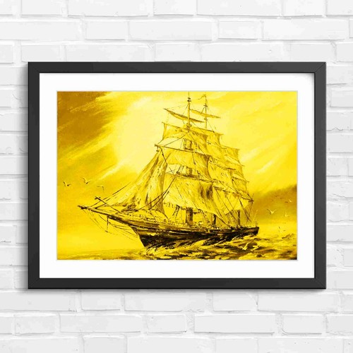 Vibrant vintage sailing - sailing, ship