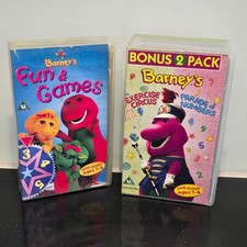 Barney VHS 2 Pack Fun & Games