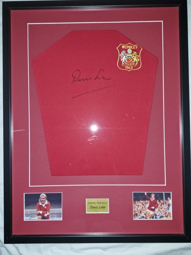Denis law framed and - framed,