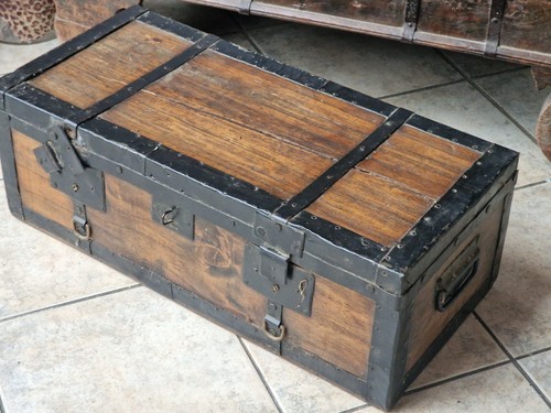 Antique cabin trunk steamer - cabin,