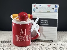 Rae Dunn Red W/Wht LL “#1