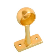 Wardrobe Rail Chrome or Brass