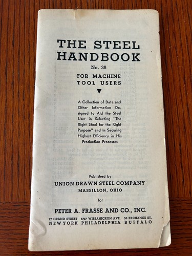 The steel handbook - handbook, for