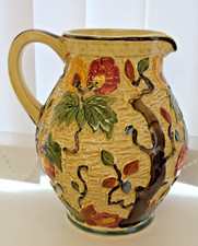 Large Hand Painted Indian Tree Jug by H J Wood - c.1950   21cm/8.25" Tall