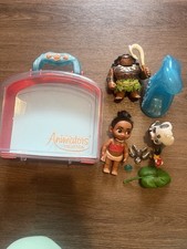 Disney Animators Collection Moana Mini Doll Playset With Extra Maui