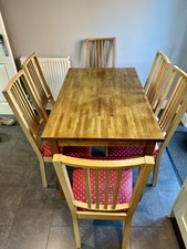 IKEA Dining Table and 6 Chairs