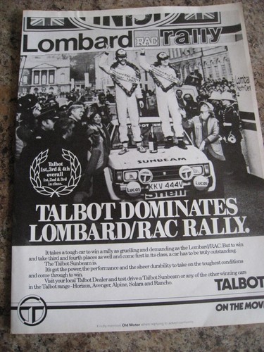 Talbot dominates lombard rac - talbot,