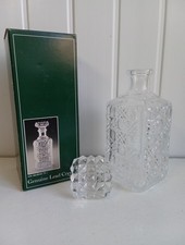 Unbranded Genuine Lead Cut Crystal (24% PbO) 1L Decanter - Boxed (BU)