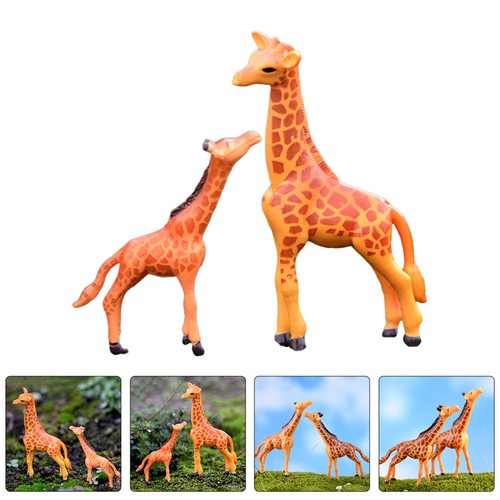 Pcs resin giraffe for home - 2,