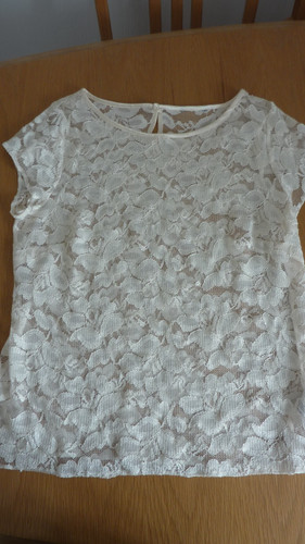 Ladies cream lace cap - cream,