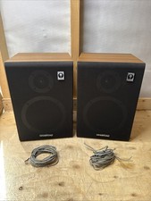 Vintage Wharfedale Laser 40 Speaker Pair Wooden 6 Ohms 65W HiFi