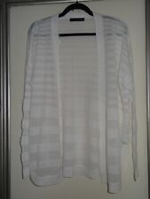 Marks & spencer ladies Soft White long sleeved none fastening cardigan size medi